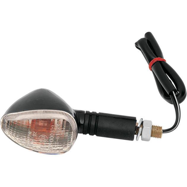 K&s compact flexible marker light dual filament black clear