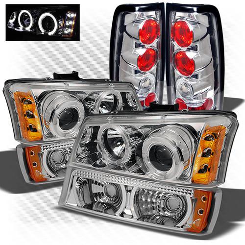 03-07 silverado projector headlights + bumper lights + altezza style tail lights