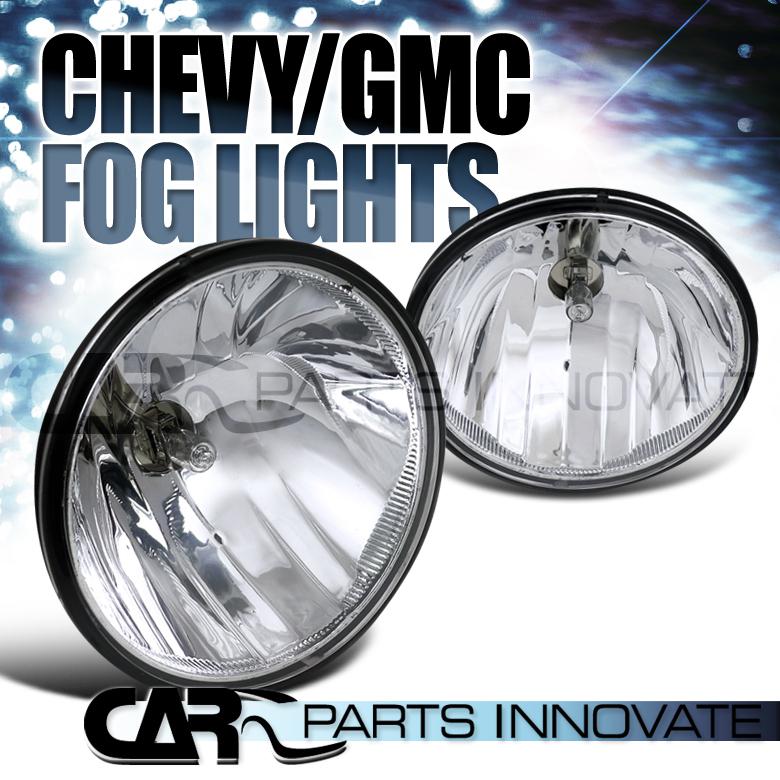 07-12 suburban avalanche tahoe yukon xl acadia clear lens fog driving lights kit