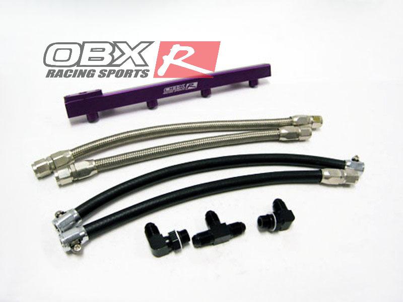 Obx fuel injection rail fit for 90-93 mazda miata 1.6l purple