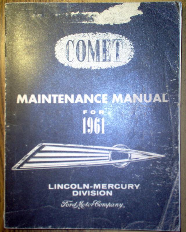 1961 mercury comet service shop repair manual oem fomoco ford 61