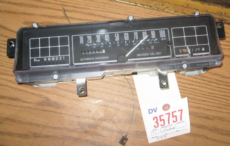 Lesabre park avenue instrument cluster gauges speedometer 1991 1992