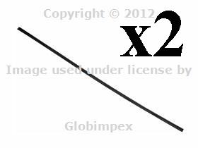 Mercedes w123 front thin windshield wiper blade insert 20" bosch oem new(2)+warr