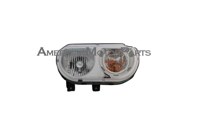 Right passenger side replacement headlight halogen type 08-11 dodge challenger