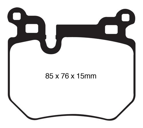 Ebc brakes dp41996r yellowstuff street and track brake pads 08-13 135i 135is