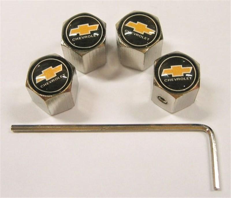 Chevrolet wheel tyre tire valve stem air dust covers caps anti-theft locking