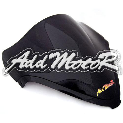 Motorcycle windscreen windshield fit hayabusa gsx1300r 08-12 black ws2004