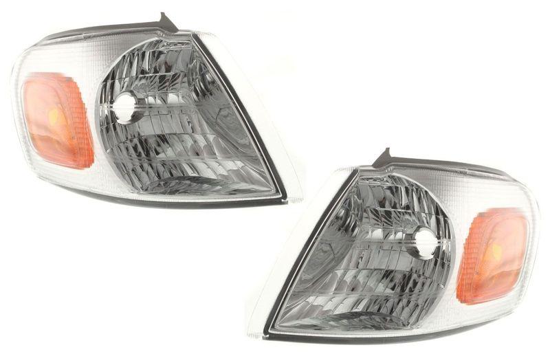 Capa corner light lamp lens & housing pair set (driver & passenger side, qty 2)