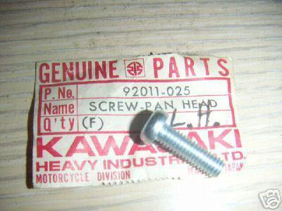 Lh primary screw f8 f9 f9b f9c bighorn 350 92011-025 kawasaki nos