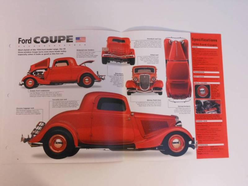 1934 ford coupe imp brochure exc cond hot rods street machines group 8 #23