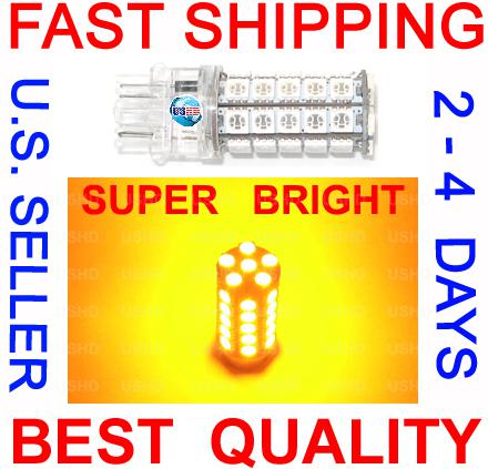 3157a amber 41 smd = 123 led turn signal running light bulb 3057 3357 3457 4157