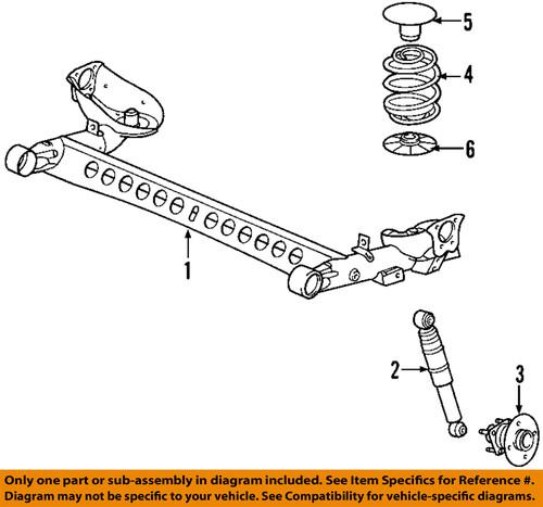 Chevrolet gm oem 22728821 rear shock absorber/shock absorber