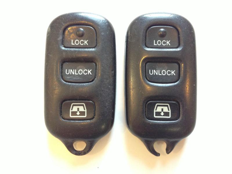 Lot of 2 toyota key less entry 4runner sequoia rav4 highlander 04-09 remote oem