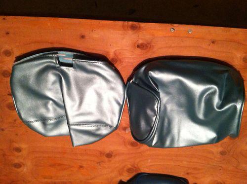 1966 1967 corvette headrest covers blue