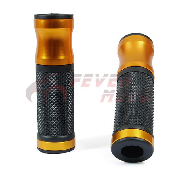 Black golden 7/8'' inch motorcycle handlebar rubber hand grip new for honda bmw 