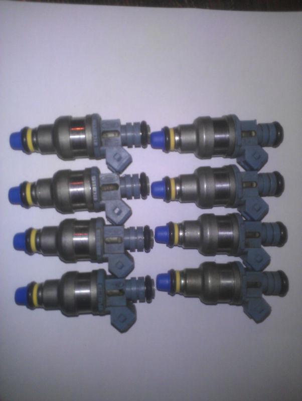 Ford denso 24lb. fuel injectors blue top: new spacers o-rings and caps