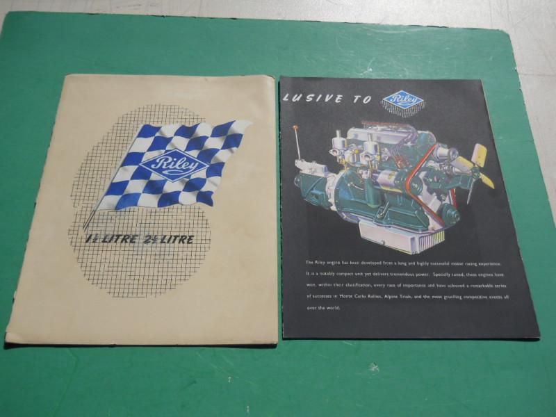 Orig. 1950s riley automobile dealer brochure