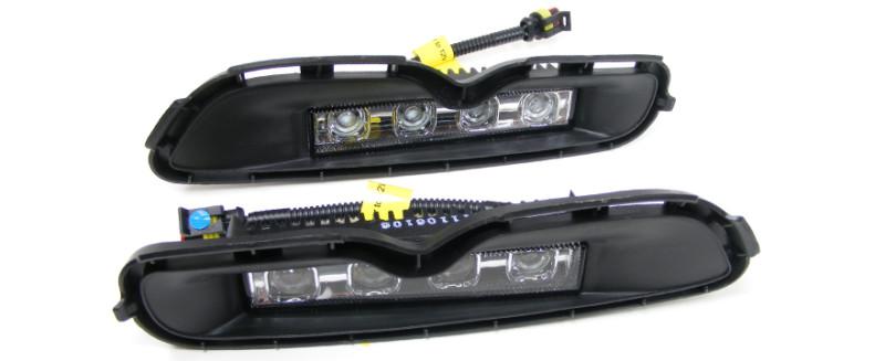 2011-2013 scion xb led daytime running lamps & bezels complete kit - new!