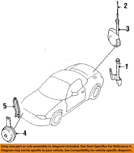 Mazda oem b05a66a30 antenna-mast