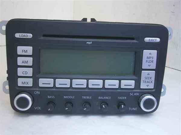 06-09 volkswagen rabbit 6 disc cd radio player oem lkq