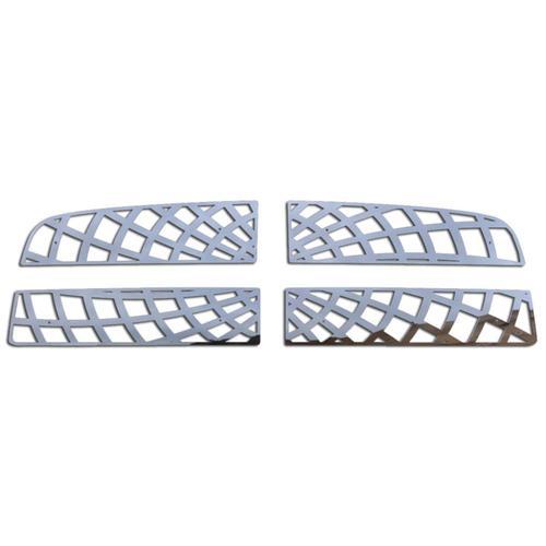 Dodge ram 09-12 spider web polished stainless grille insert aftermarket trim