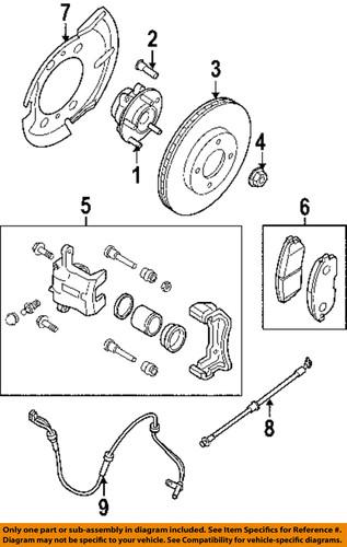 Nissan oem 40206et02c front brake rotor/disc/disc brake rotor