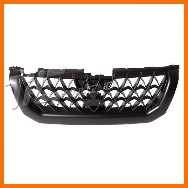 New 00 01 mits montero sport front grille mi1200226 raw smooth matte black frame