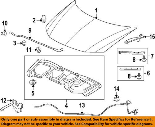 Honda oem 60120tr0a00zz hood-hinge