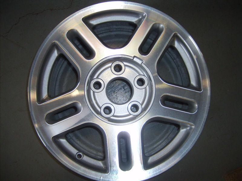 2004-2007 ford freestar wheel, 16x6.5, 5 slotted spoke, machined/silver