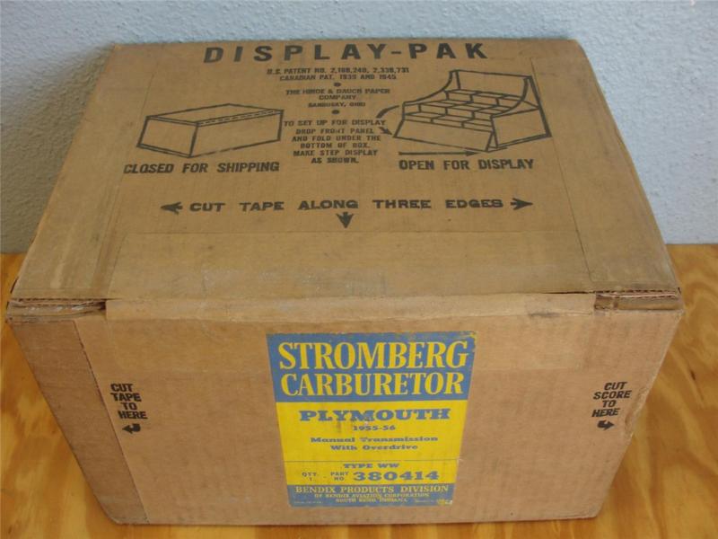 Nos 1955 1956 plymouth v8 stromberg ww carburetor 15-21 sealed box