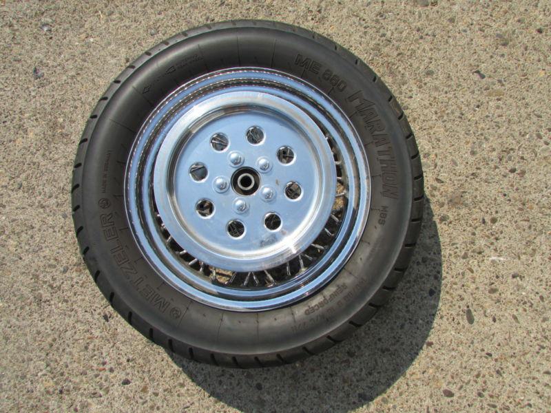 1997 softail springer fxst fxstc 16 inch rear wheel rim tire hub spoked