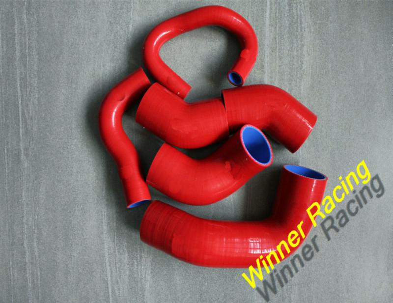 Red silicone intercooler pipe hose mitsubishi lancer evo 7 8 9 ct9a 4g63 turbo