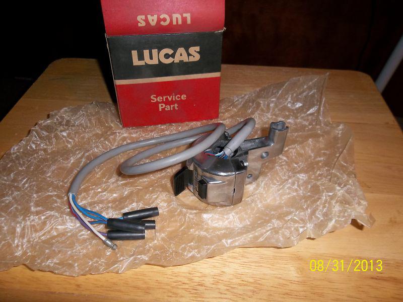 Triumph, 39595, lucas switch  l/h handlebar 1971 and up hi/lo beam oem  nos 