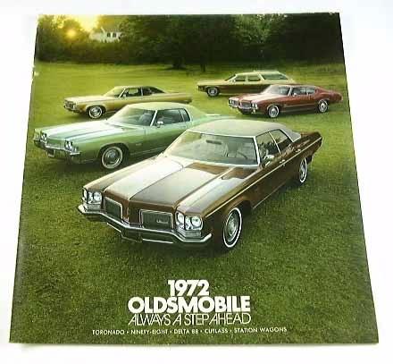 1972 72 oldsmobile brochure 4-4-2 ninety-eight cutlass 