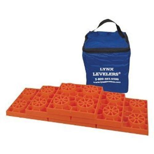 Lynx leveler rv motorhome travel trailer camper blocks kit storage case pack 10 