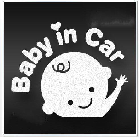  baby in car baby safety sign car sticker for car decal /car sticker