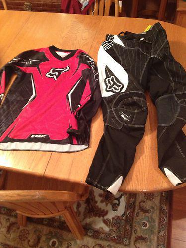 Fox motorcross pants and shirt  youth l