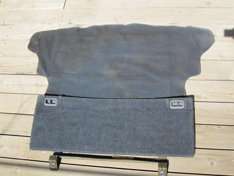 1988-1991 honda crx si rear lower cargo cover + rear trunk carpet rare blue oem