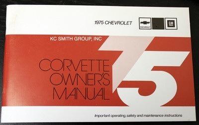 1975 corvette owner's manual