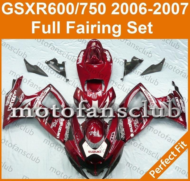 Fit suzuki gsxr 750 gsxr 600 06 07 gsx-r 2006 2007 fairing bodywork k6 #48 b