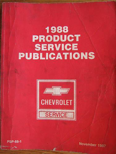 1988 chevrolet product service publications bulletins 1 original good condition