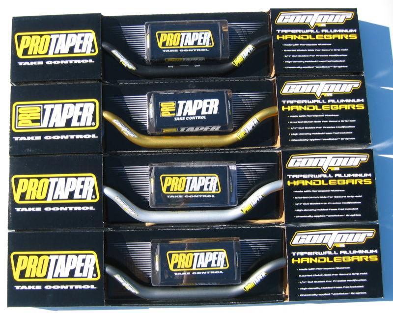 Pro taper protaper contour handlebar universal lo low black grey, silver or gold