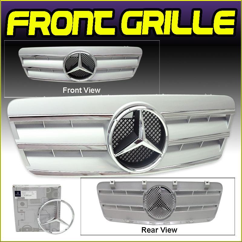 98 99 00 01 02 03 mercedes benz w208 clk500 euro grille + authentic star emblem