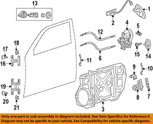 Dodge oem 68085676aa door lock cylinder-lock cylinder