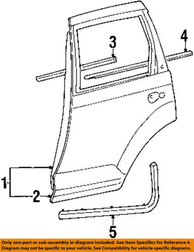 Chrysler oem 5015897ad rear door-door shell