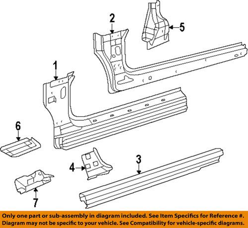 Chrysler oem 4389550ag rocker-outer rocker panel