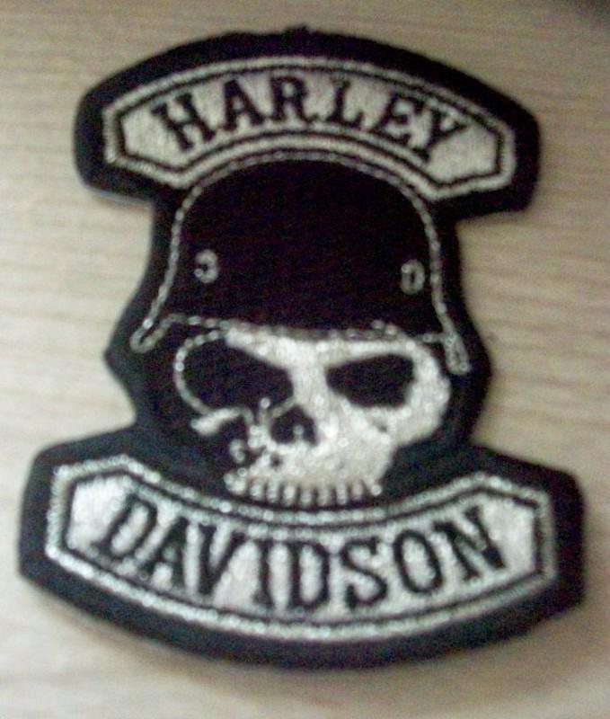 Harley davidson new  metallic skull patch