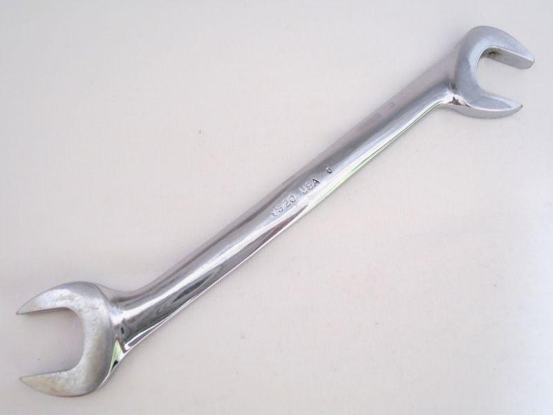 Snap on 5/8" double open end 4 way angle head wrench vs20 chrome usa