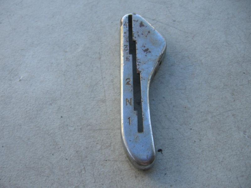 Harley-davidson chrome 4 speed shifter gate bt flathead knucklehead panhead oem