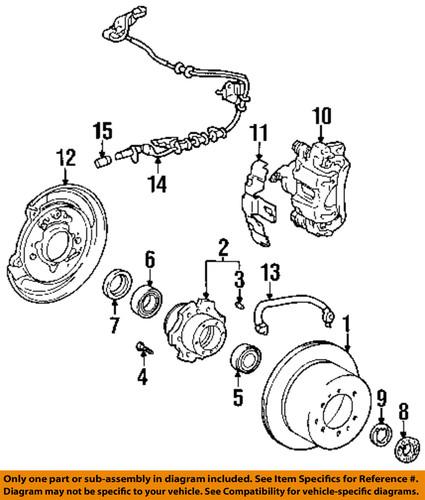 Toyota oem 4243160171 rear brake rotor/disc/disc brake rotor